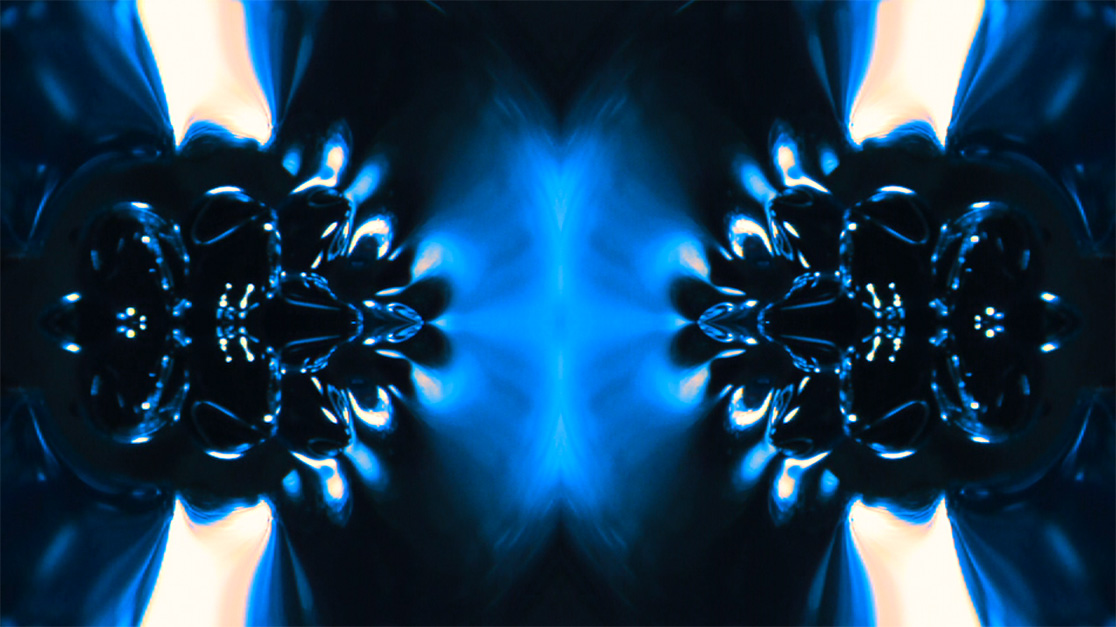 ferrofluid blue